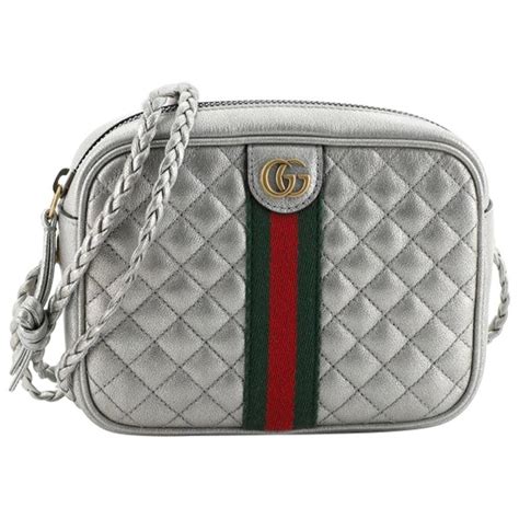 Gucci Trapuntata Small Quilted Leather Crossbody Camera Bag